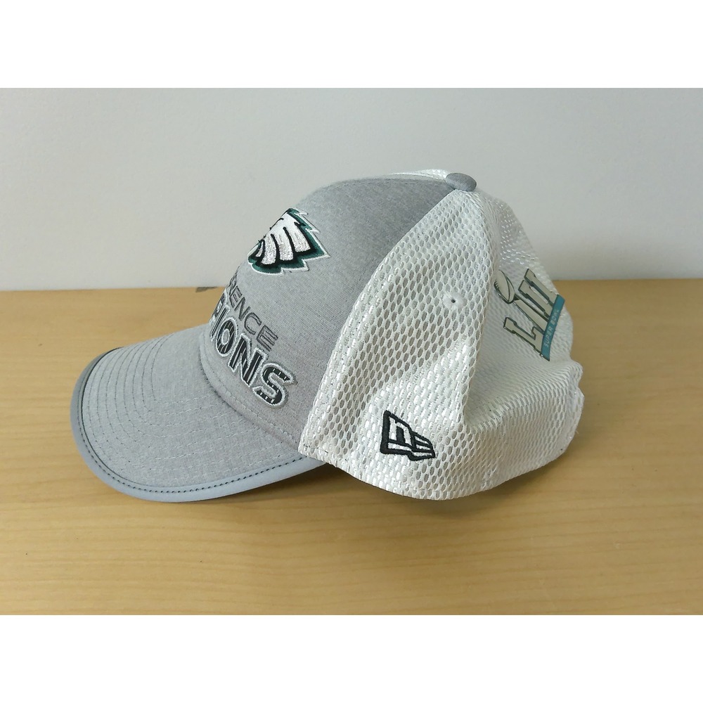 Philadelphia Eagles Conference Champions Super Bowl LII Hat Gray New Era 9FORTY - Picture 2 of 6